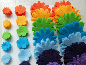 Tùy chỉnh đa màu sắc cảm thấy tôn tạo hình dạng cảm thấy thủ công appliques chết cắt cảm thấy mảnh Hoa - Product Image 4