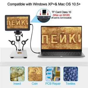 Kính hiển vi điện tử kỹ thuật số GVDA 50-1200X, kính lúp phóng đại liên tục, dùng cho sửa chữa điện thoại, mạch PCB - Product Image 5