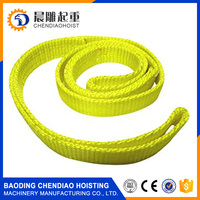 1m 2m 3mtr 4m 5m 6m 8m 9m 10m 12m 3 ton cinghia di sollevamento gru senza fine di nylon rotondo sling codice colore imbracatura della tessitura