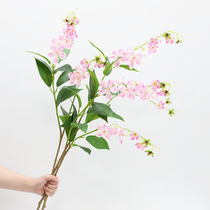 Flores Artificiales de Jazmín Colgantes Haiyi, Decoraciones de Plástico para Bodas y Hogar, Estilo Nórdico, Accesorios para Interiores y Exteriores - Product Image 3