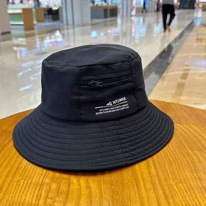 Ntlwkr Sombrero tipo pescador negro de secado rápido, transpirable, protección solar, para exteriores, pesca, senderismo, unisex para adultos - Product Image 2