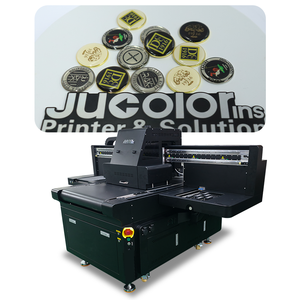 Imprimante UV intelligente Jucolor 6012 pour cartes d'identité, avec convoyeur à jet d'encre, impression sur toile acrylique, texte en relief, avec plateau rotatif en PVC, imprimante UV LED néon - Product Image 1