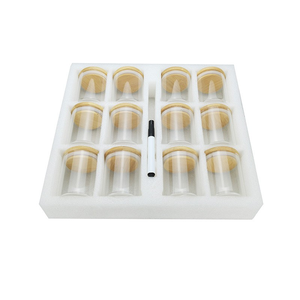 Tarros de almacenamiento de alimentos para cocina, alta borosilicato, transparente, con tapa de bambú, 12 piezas, gran oferta - Product Image 1