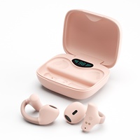 Clips de oreja inalámbricos Buds Clip en auriculares para teléfono inteligente, PC Blue Tooth V5.3 Auriculares de conducción de aire con controlador de 13mm