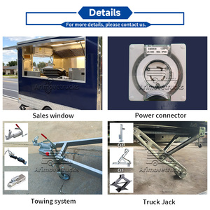 Ventes chaudes de chariot de nourriture mobile, remorque pour gaufres, <span class=keywords><strong>crêpes</strong></span>, desserts, pancakes, beignets, camion de nourriture pour jus et smoothies - Product Image 5