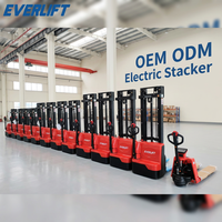 OEM ODM 1,5 Tonnen Elektrischer Palettenhubwagen 4M Hubhöhe HELI Lithium-Ionen Mitgänger-Stapler Gabelstapler für Lagerhaltung und Materialtransport