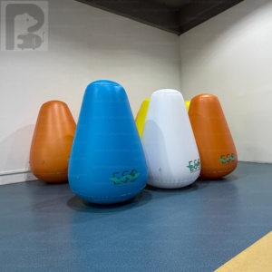Bouée <span class=keywords><strong>gonflable</strong></span> conique géante de 1,5 m avec logo personnalisé, pour la navigation marine, les lacs, la mer, les courses aquatiques et les parcs aquatiques. - Product Image 2