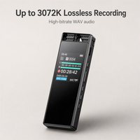 Enregistreur vocal numérique professionnel, Dictaphone à écran tactile, écran couleur de 1.44 pouces, batterie de 1300mAh, enregistrement longue durée, Mini Portable
