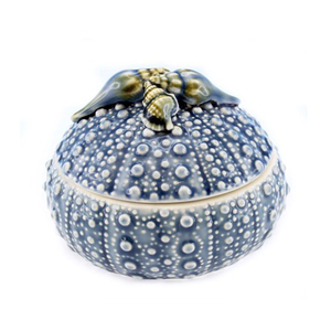 Роскошная голубая и белая коробочка для морепродуктов - Product Image 1