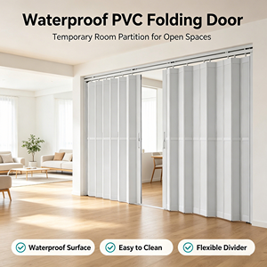 <span class=keywords><strong>Porte</strong></span> accordéon en PVC durable à <span class=keywords><strong>prix</strong></span> d'usine, étanche et anti-corrosion, pour intérieur, idéale pour les marchés d'Asie du Sud-Est à forte humidité - Product Image 2