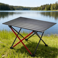 Mesa Plegable Portátil con Asa de Transporte Estilo Maletín, Mesas de Exterior para un Fácil Transporte, Stock Limitado