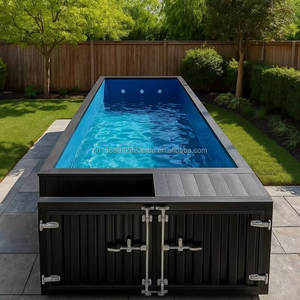 <span class=keywords><strong>Piscine</strong></span> <span class=keywords><strong>hors</strong></span> sol profonde sur mesure avec système de filtration et de chauffage, portable, antidérapante, en acier - Product Image 3