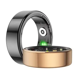 Nuova tendenza moda salute anello da dito fitness tracker frequenza cardiaca App 5ATM impermeabile R02 Smart ring