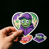 Etiqueta de Vinilo PVC con Logotipo Personalizado, Resistente a los Rayos UV e Impermeable, Impresión de Adhesivos Troquelados