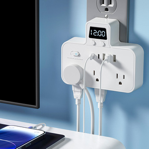 Ổ cắm chuyển đổi USB trắng, loại chính, bán buôn, chuẩn Mỹ - Product Image 4