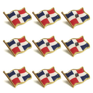 Épinglette drapeau <span class=keywords><strong>de</strong></span> la République Dominicaine, en émail métallique, insigne national, broche patriotique pour chapeau, cravate, vêtements - Product Image 6