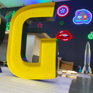 3D kim loại 3ft 4ft LED Số marquee chữ cho bên công ty cửa hàng trang trí nội thất đám cưới cửa hàng Mall quảng cáo điện tử dấu hiệu - Product Image 5