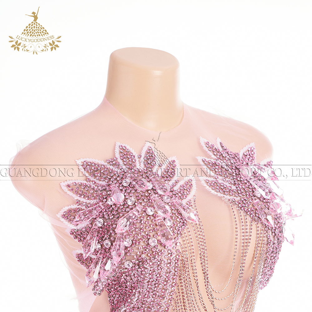 blue dress for baby girl Shop Amanda Black Rhinestones Bodice Applique – KikiTextiles main image 1