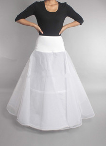 Jupe de mariage/<span class=keywords><strong>jupon</strong></span>/support d'agitation <span class=keywords><strong>grande</strong></span> queue de poisson filet dur Tutu simple acier 3 anneaux 6 acier Lotus feuille bord robe de mariée - Product Image 2