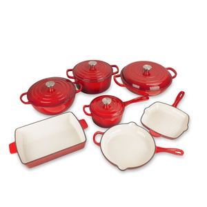 Panci Masak Enamel Cast Iron Dutch Oven yang Tahan Lama untuk Perlengkapan Dapur untuk <span class=keywords><strong>Set</strong></span> Masak Cast Iron Klasik - Product Image 5