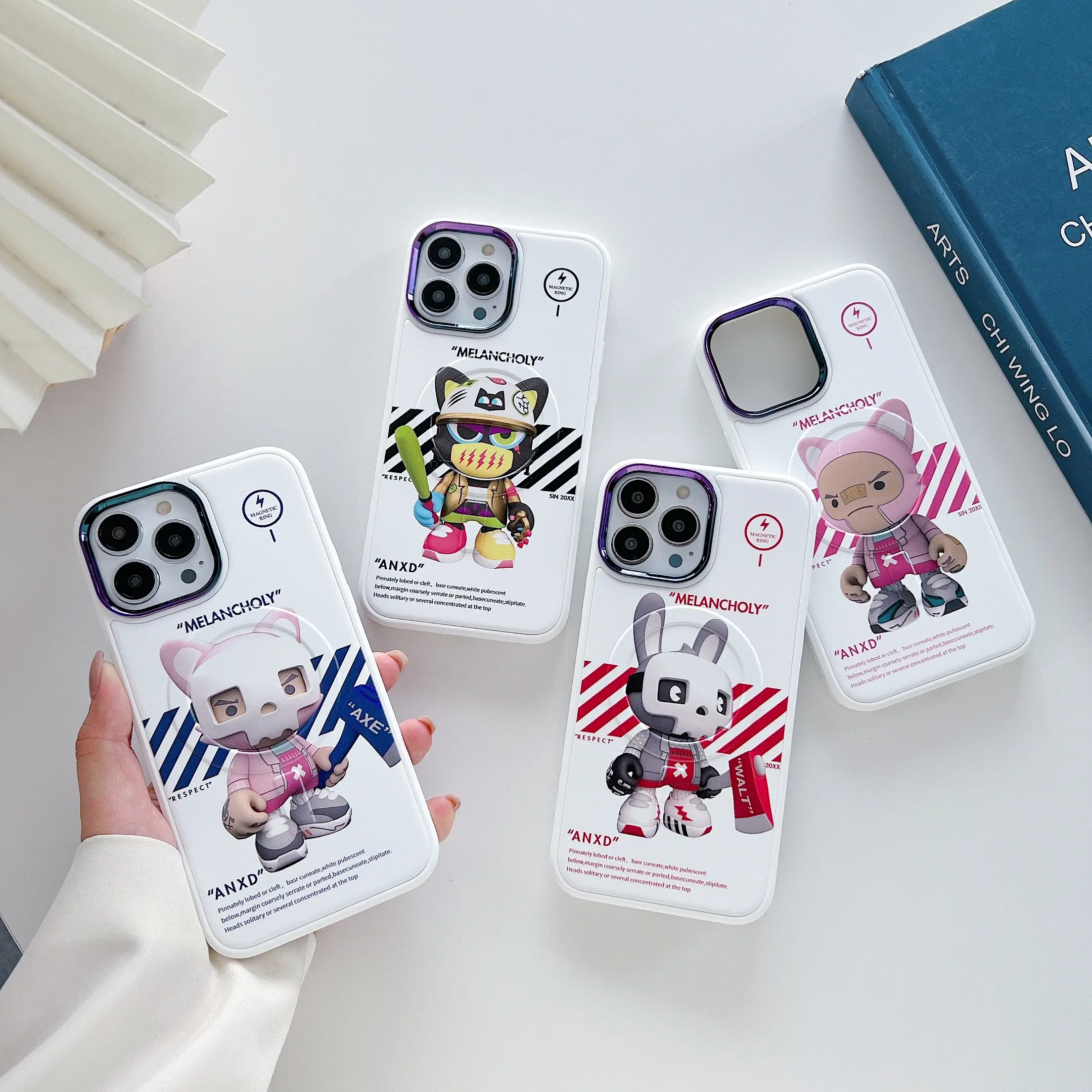 Fashionable Custom Painted Desgin Wireless Charging Shockproof Astronaut 12 13 11 Series Mobile Phone Case For iPhone 14 Pro Max