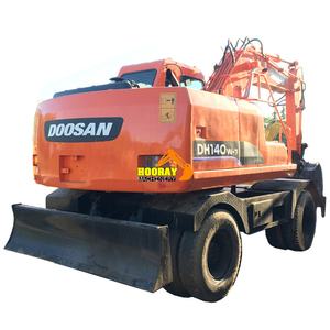 Excavadora de Ruedas DOOSAN DH140W-7 USADA de 14 Toneladas, Mini Excavadora Agrícola, Dosan 60 Usada, Dh55, Dh55-v, Dh300lc-7, Dh130w, Dh140w - Product Image 5