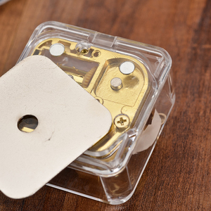 Caja de Música Cuadrada con Notas Doradas, Caja de Música de Acrílico, Regalo Artesanal, Decoración para Muebles, Regalo de Cumpleaños - Product Image 4