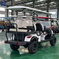 Voiturette de golf à essence CAMP 300cc, 6 places, homologuée pour la route, buggy tout-terrain certifié EPA pour ferme et propriété