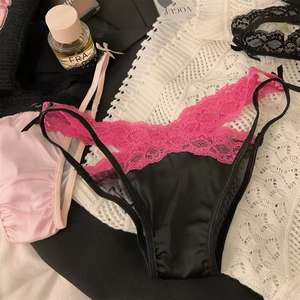 Women's Sexy High-Rise Thong Panties Sets- Material Seamless Design <b>Condom</b> Compatible Eco-Friendly Breathable Quick Dry - Product Image 1