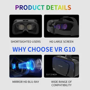 Heißer verkauf gafas de realidad virtuelle Auge Geschützt shinecon 3d Virtuelle Realität Gläser Video gaming vr headsets vr
