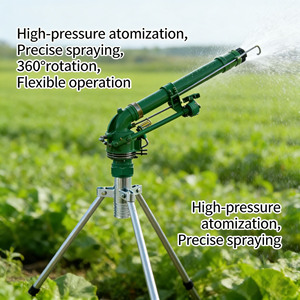 Aspersor de Riego Oscilante de Acero Inoxidable para Jardín, Equipo de Riego de Gran Cobertura - Product Image 1