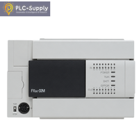 Unité de base PLC FX3U-32MR/ES-A, 32 points, 16 entrées numériques, 16 sorties numériques, relais, 64000 pas, 100-240VAC, contrôleur programmable sur rail DIN