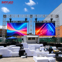 Mur vidéo LED flexible couleur pleine P2.6 P2.9 P3.91 incurvé 500x1000mm IP65 pour intérieur et extérieur, écran de location, affichage LED