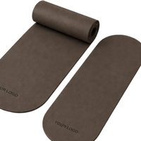 Tapis de yoga ovale en caoutchouc PU de 183*68 cm, fabriqué directement par Cutum Eco Factory, avec logo personnalisé, impressions couleur, haute qualité, épaisseur 5 mm, antidérapant.