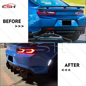 Diffuseur de pare-chocs arrière ABS pour Camaro 6e génération 2016-2024, style <span class=keywords><strong>ZL1</strong></span>, avec embouts d'échappement quadruples - Product Image 5