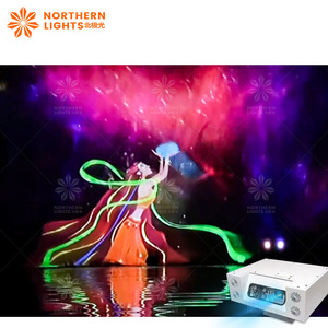 Northern Lights Lake Fuente musical Pantalla de agua Show Película <span class=keywords><strong>Niebla</strong></span> Pantalla Proyección Mapeo 3D con sistema - Product Image 2