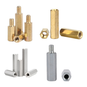 Separador de acero inoxidable/aluminio/latón/acero, <span class=keywords><strong>2</strong></span> m4 m6 m8, tornillo de latón macho y hembra, pcb, venta al por mayor de China - Product Image 1