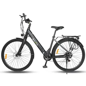 ANLOCHI la migliore vendita leggera city e-bike 28 zoll passa attraverso ebike 250W bicicletta elettrica con batteria nascosta