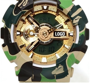 Reloj de Cuarzo Chino de Buena Calidad, Reloj Digital Dorado de Moda para Hombre - Product Image 2