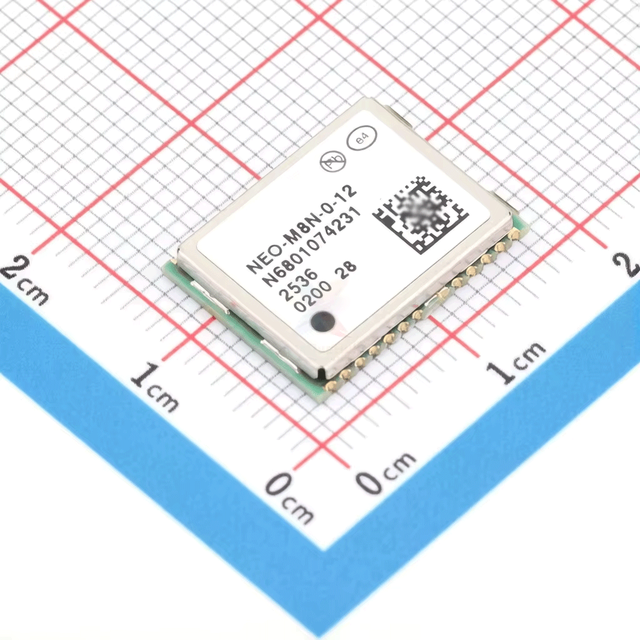 Genuine NEO-M8N-0 GNSS GPS Module, Multi-System GPS GLONASS Galileo BeiDou 72Ch -167dBm, SMD-24P, in Stock