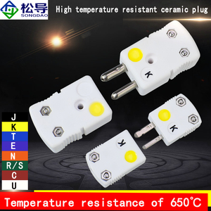 Termopar tipo K, enchufe de cerámica resistente a altas temperaturas, componente de enchufe de tamaño de junta macho y hembra, componente de enchufe/<span class=keywords><strong>F</strong></span> - Product Image 1
