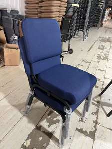 Hongji กรอบโลหะแบบประสานเก้าอี้โบสถ์เบาะผ้าใช้ในเชิงพาณิชย์ร่วมสมัยผู้ผลิตจีนขายส่งราคา - Product Image 4