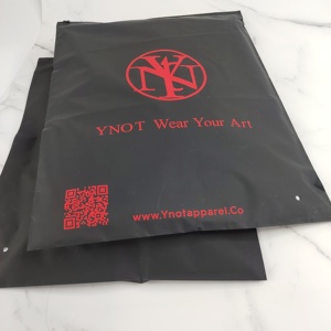 Custom Logo <b>Black</b> Zipper <b>Bag</b> Resealable Waterproof Clothing Packaging Zip Lock Pouch <b>Bag</b> for <b>Small</b> Business - Product Image 5