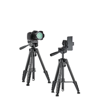 Dudukan Tripod paduan aluminium dengan tiga dimensi kepala Tripod untuk kamera SLR
