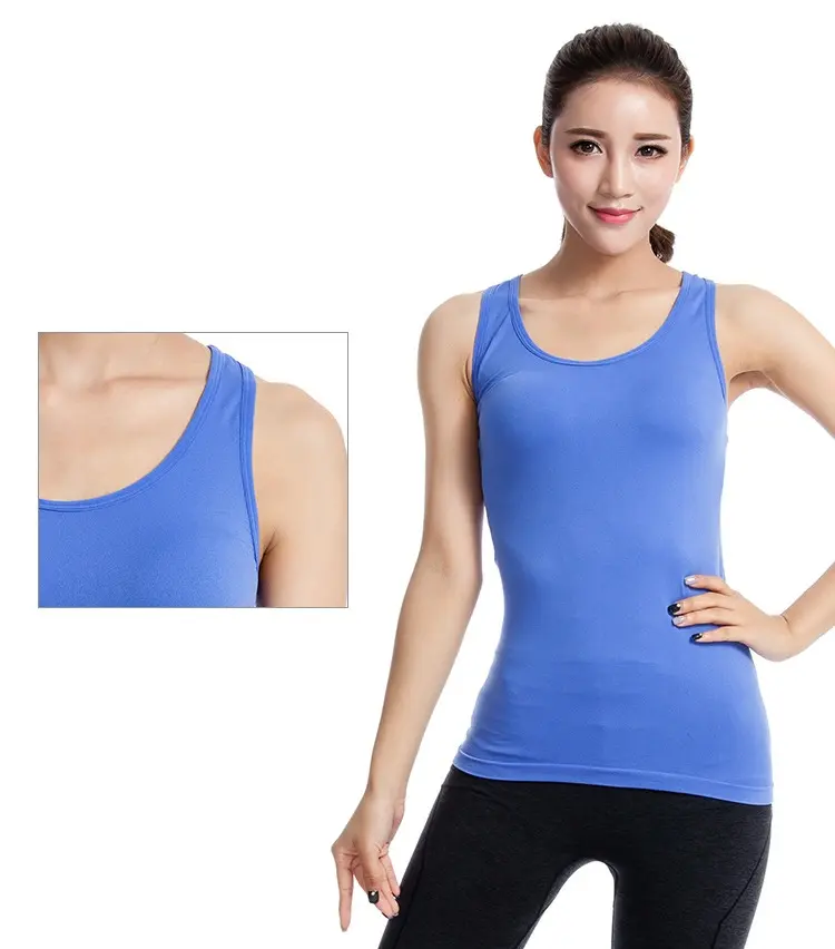 Gym Vests Training Tank Top Oem Dry Fit Shirts Sports Clothing Women Hollow Vest Tops