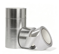 Ruban adhésif en aluminium pour l'étanchéité des conduits HVAC en tissu de fibre de verre haute température, pour l'étanchéité des conduits et des aérations de sèche-linge HVAC