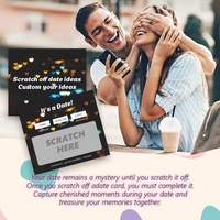 Cartes à gratter personnalisées pour couples, défi amusant pour une soirée romantique, en carton/carton double face