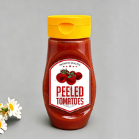 Individuell bedruckbare 220ml 260g Ketchup-, Salatdressing- und Marmeladenflaschen mit Klappverschluss – Heißabfüllbare Quetschbehälter für Schokoladensirup