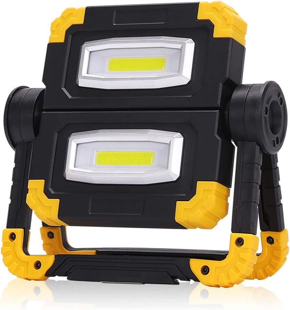 LED Floodlight IP67 Waterproof Work Light for Outdoor Using, Rechargeable Waterproof Fishing Construction Work Light