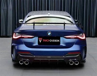 Jupe latérale de lèvre avant en fibre de carbone sèche de Style TAKD diffuseur arrière rétroviseur pour BMW série 4 G22 voiture à deux portes 2021-2022
